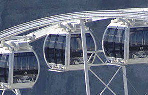 Close up view of Niagara Skywheel