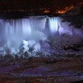 
                        American Falls at night in Winter