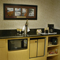 
                        A Kitchenette inside a room at the Embassy Suites